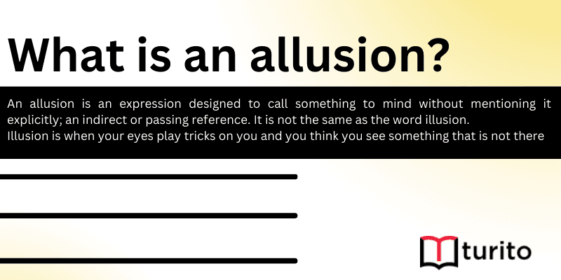 What is an allusion